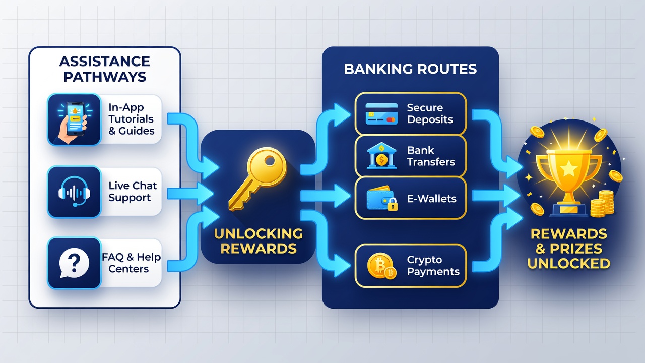 Beispiel für Transaktionsflüsse und Support-Integration in mobilen Casinos