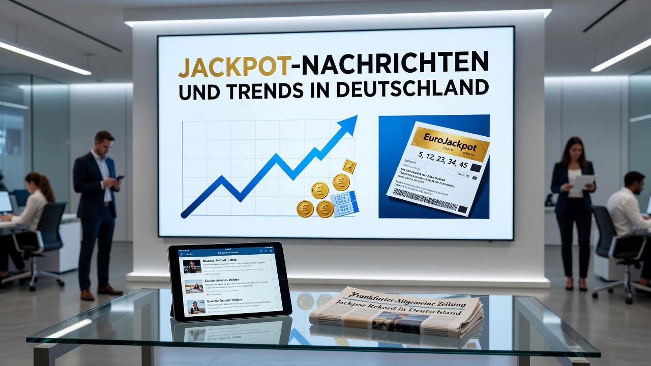 Lotto-Kugel mit Gewinnnummern vor Bodensee-Landschaft, symbolisiert den großen Jackpot-Gewinn