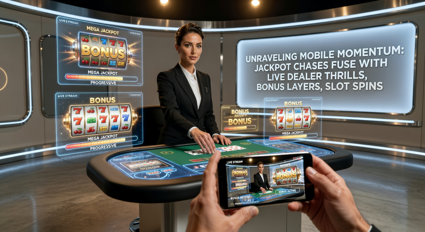 Live-Dealer am Blackjack-Tisch mit mobilen Spielern, Bonus-Pop-ups und sicheren Zahlungsoptionen im Hintergrund